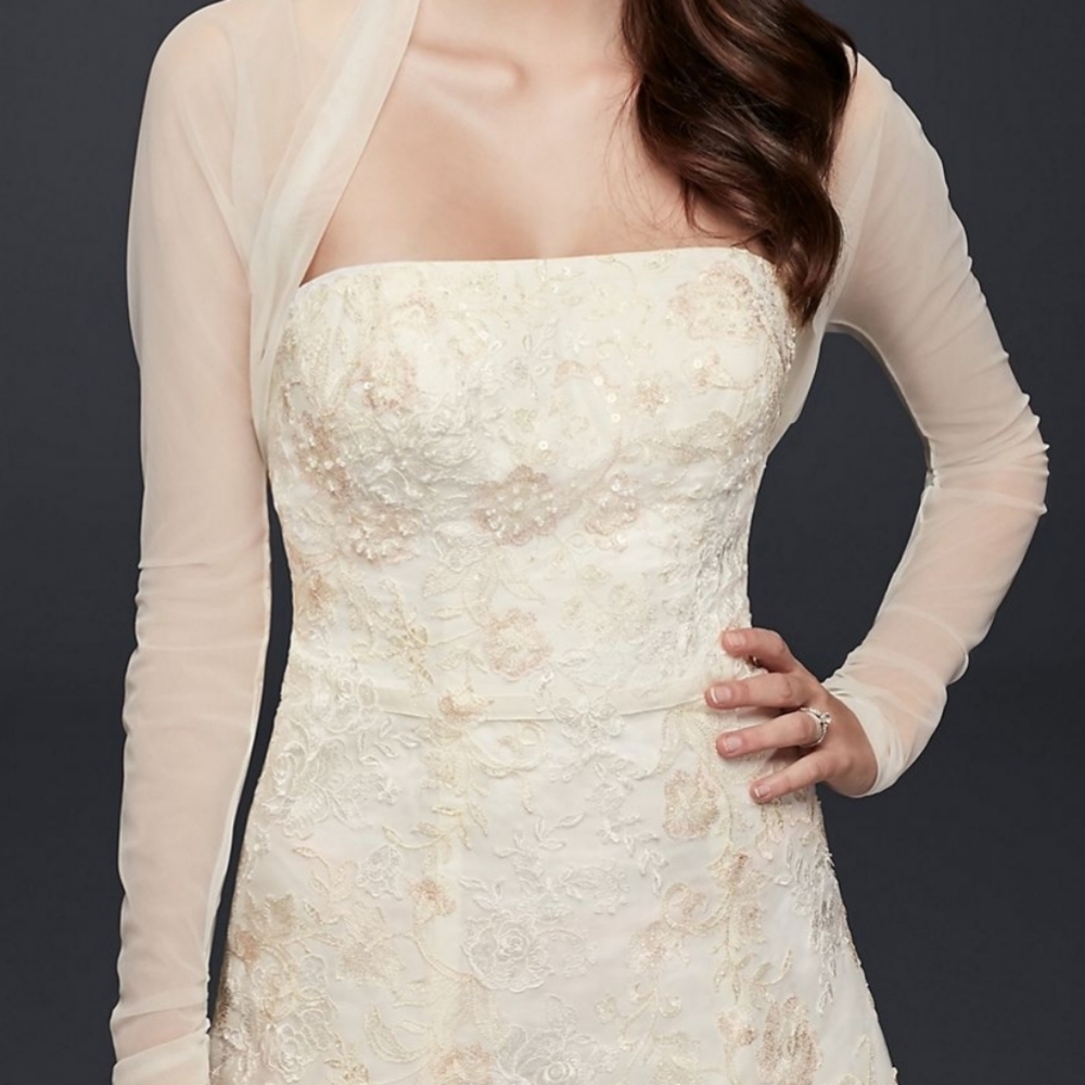 Davids bridal Tulle Shrug